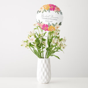  Colorful Summer Garden Bright Floral Bride Shower Balloon