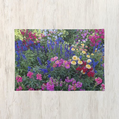 Colorful Summer Garden Floral Cloth Placemat