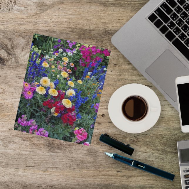 Colorful Summer Garden Floral Mini Binder (In Situ)