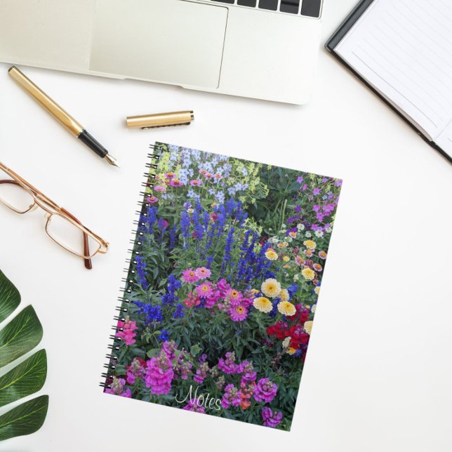 Colorful Summer Garden Floral Notebook (In Situ)