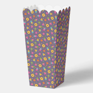 colorful summer ice-cream pattern favor boxes