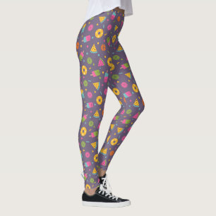 colorful summer ice-cream pattern leggings