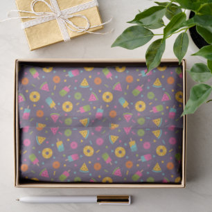 colorful summer ice-cream pattern tissue paper