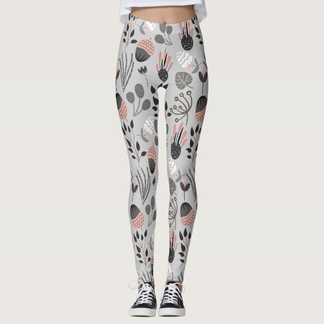 Colorful Summer Pattern Leggings (Front)