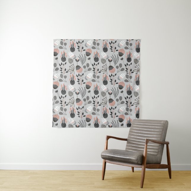 Colorful Summer Pattern Tapestry (In Situ)
