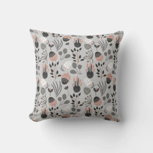 Colorful Summer Pattern Throw Pillow