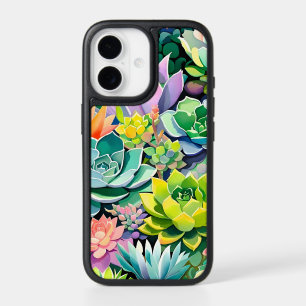 Colorful Summer Succulent Botanical Garden iPhone 17 Case