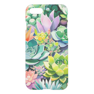 Colorful Summer Succulent Botanical Garden iPhone SE/8/7 Case