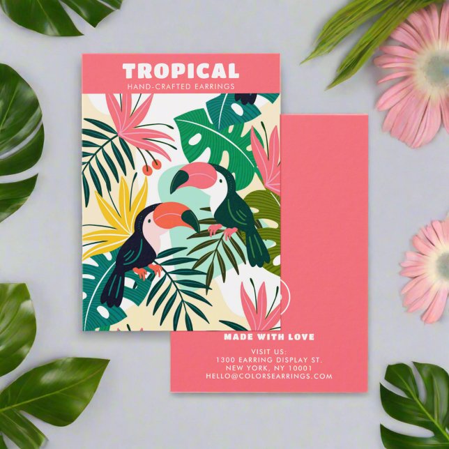  Colorful Summer Tropical Hawaiian Earrings Holder (Creator Uploaded)