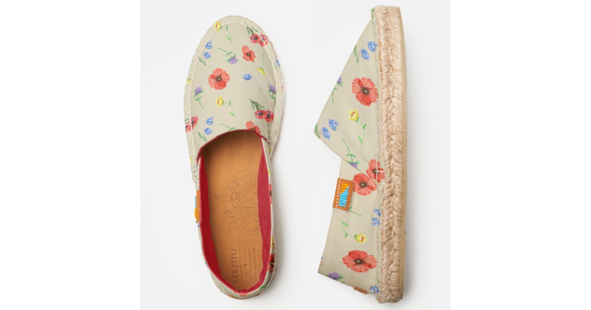 Colorful Summer Wildflowers Pattern Espadrilles | Zazzle