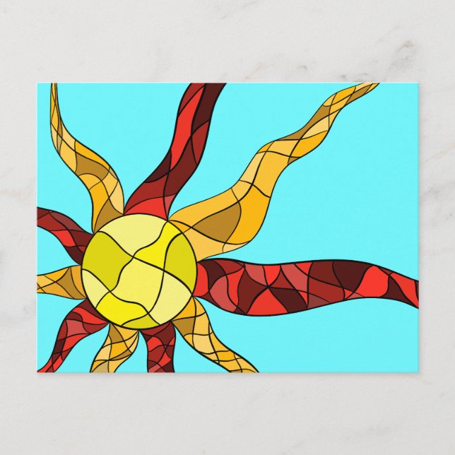 Colorful sun postcard (Front)