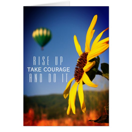 Colorful Sunflower & Balloon Encouragement (Front)