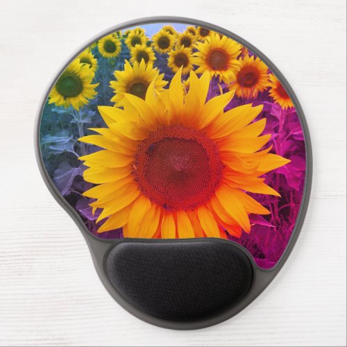 Colorful Sunflower Field Harvest Mousepad