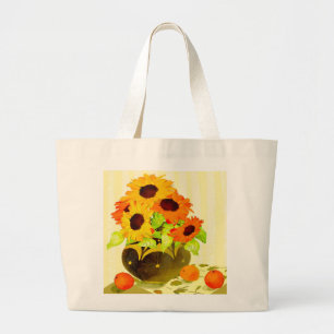 Colorful Sunflower Tote Bag (2-sided)