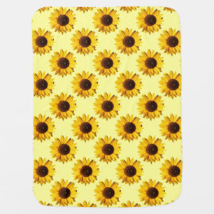 Colorful Sunflowers Baby Blanket