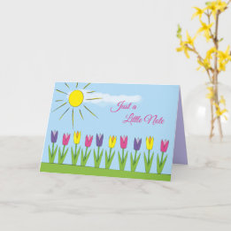 Colorful Sunny Day Tulips All Occasiom Card