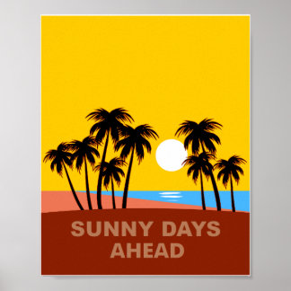 Colorful Sunny Days Ahead Beach Print