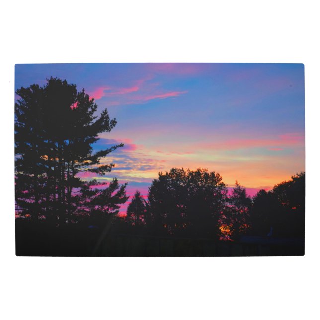Colorful Sunrise Metal Print (Front)