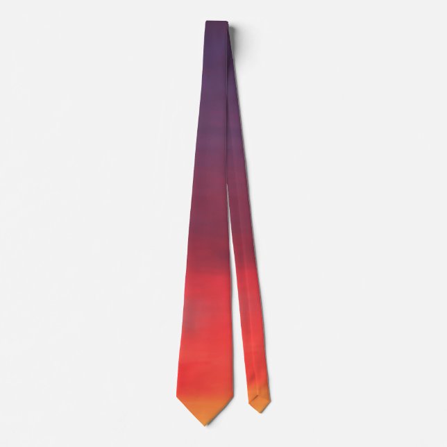 Colorful Sunrise Sky Neck Tie (Front)