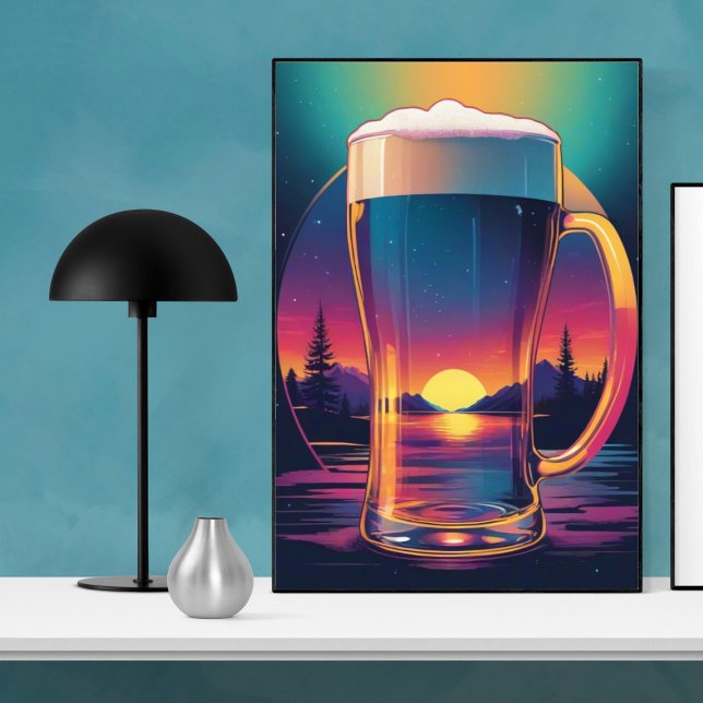 Colorful Sunset Beer Poster (Creator Uploaded)