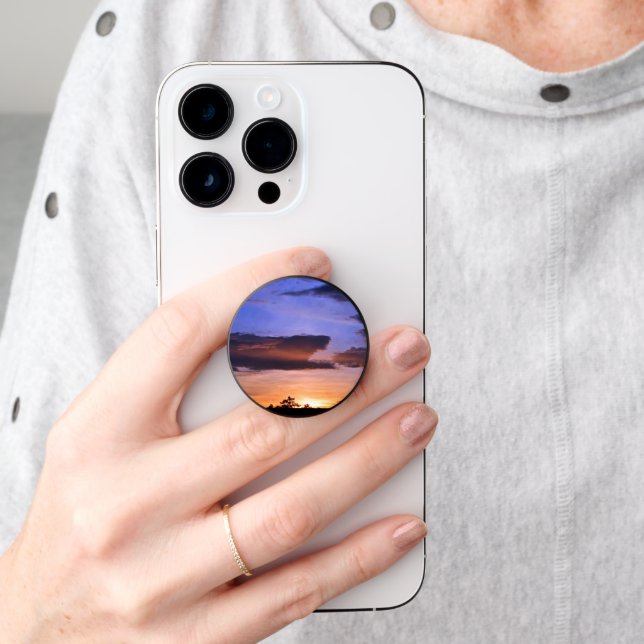 Colorful Sunset by Shirley Taylor PopSocket (Hand)