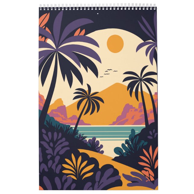  Colorful sunset Calendar (Cover)
