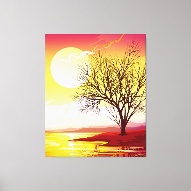 Colorful Sunset Canvas Print (Front)