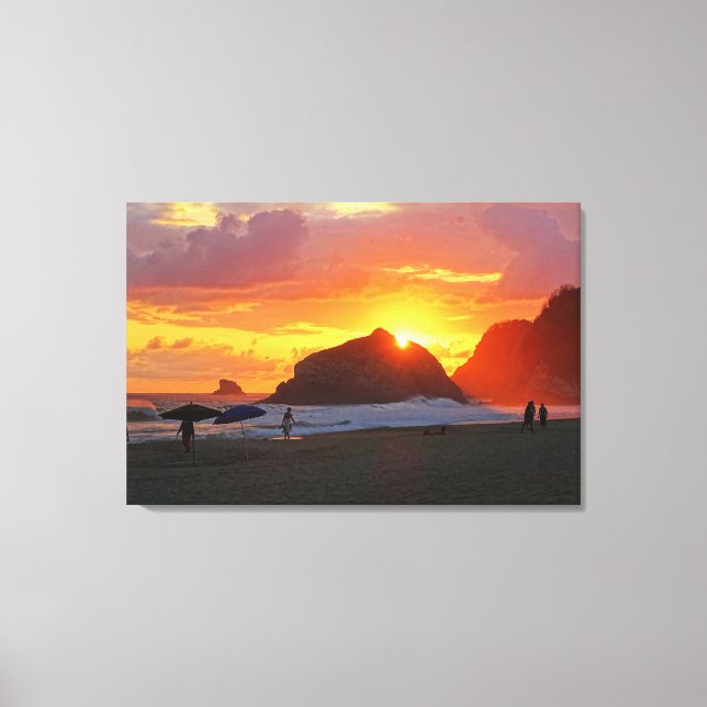 Colorful Sunset Canvas Print (Front)
