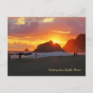 Colorful Sunset (customizable) Postcard