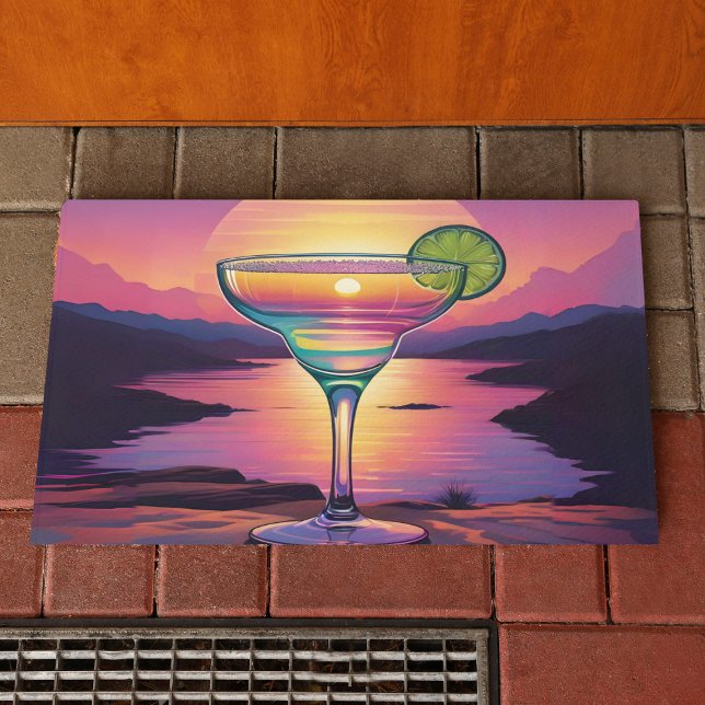 Colorful Sunset Margarita  Doormat (Creator Uploaded)