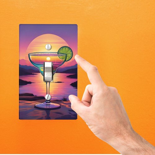 Colorful Sunset Margarita  Light Switch Cover