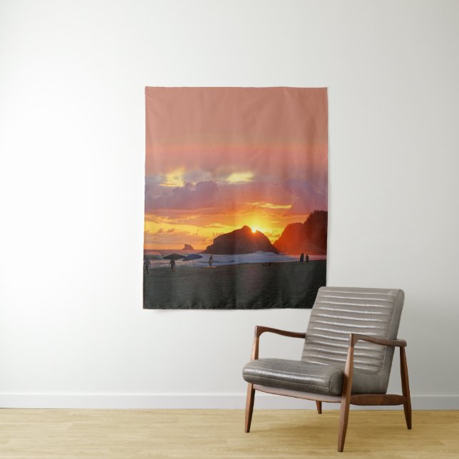 Colorful Sunset Tapestry (In Situ)