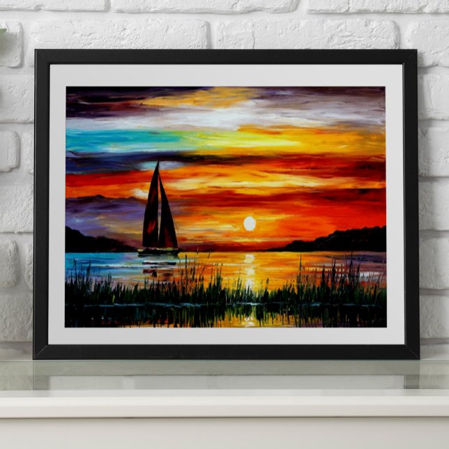 Colorful Sunset vibrant sunrise  Poster (Creator Uploaded)
