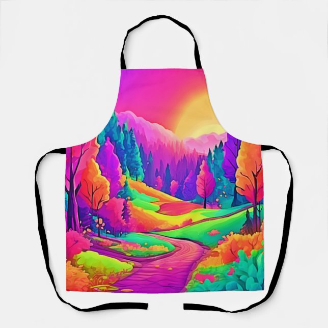 Colorful Sunset View Apron (Front)