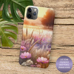 Colorful Sunset Wildflowers Floral Watercolor Art iPhone 11 Pro Max Case