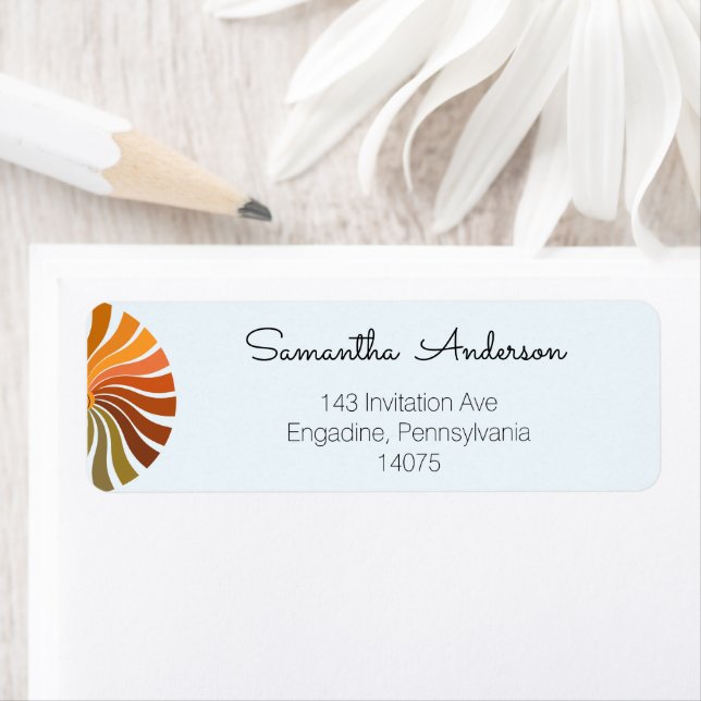 Colorful Sunshine Address Label (Insitu)