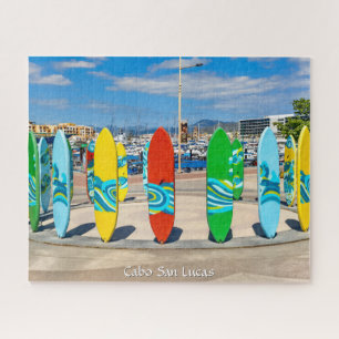 Colorful Surf Boards in Cabo San Lucas, Mexico Jigsaw Puzzle