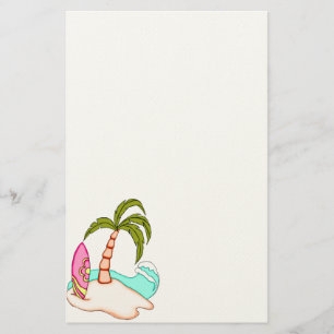 Colorful Surfboard Island 2 Stationery
