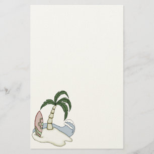 Colorful Surfboard Island 5 Stationery