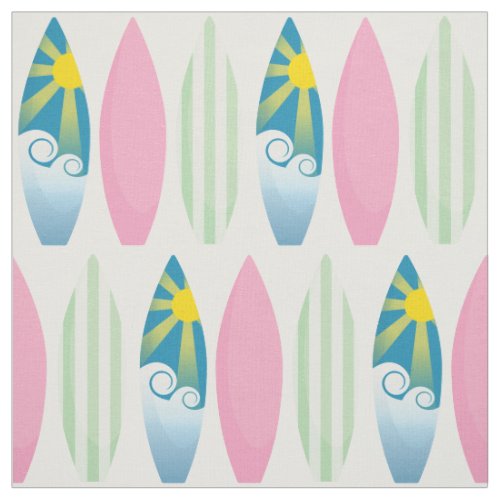 Colorful Surfboard Pattern Surfing Fabric