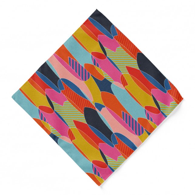 Colorful surfboards bandana (Front)