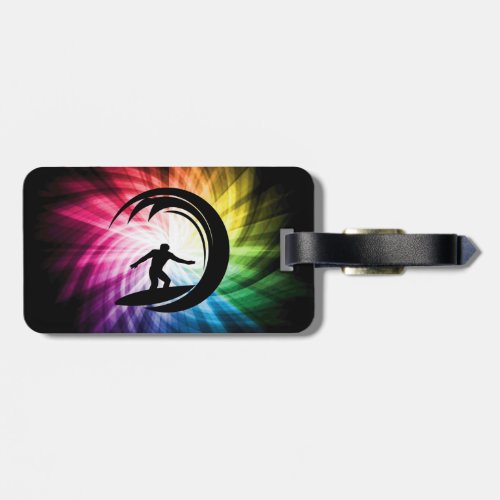 Colorful Surfing Luggage Tag