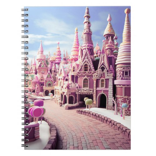 Colorful surreal land notebook