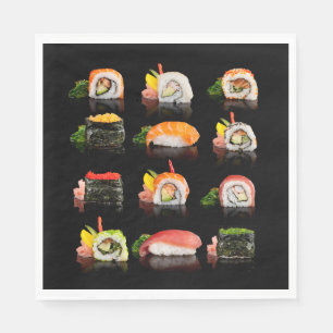 Colorful Sushi Photo Napkins