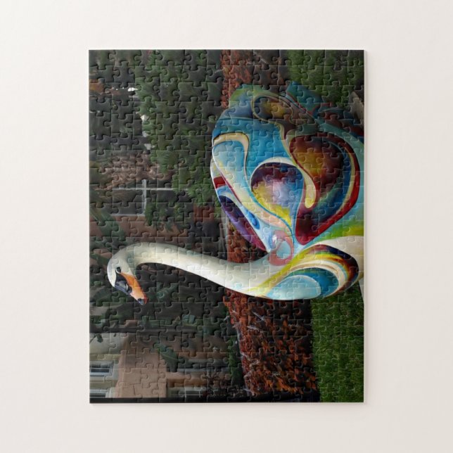 Colorful Swan Jigsaw Puzzle (Vertical)