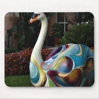 Colorful Swan Mouse Pad