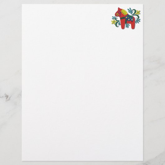 Colorful Swedish Dala Horse (Front)