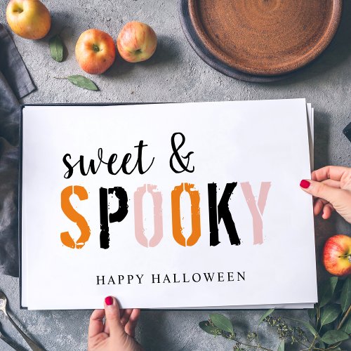 Colorful Sweet And Spooky  Happy Halloween  Paper Pad
