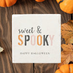 Colorful Sweet And Spooky | Happy Halloween  Stone Coaster<br><div class="desc">Colorful Sweet And Spooky | Happy Halloween</div>