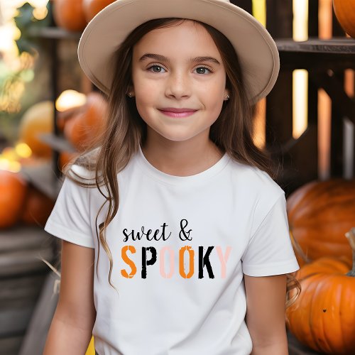 Colorful Sweet And Spooky  Happy Halloween  Toddler T_shirt